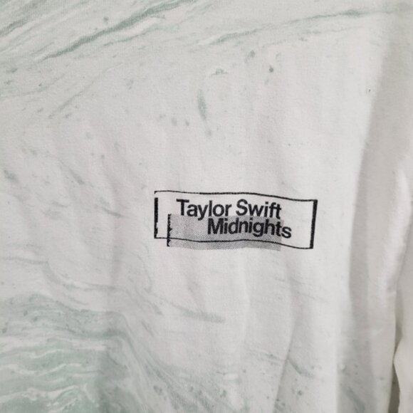 Taylor Swift Mint Marble Long Sleeve Tee Size Small - Picture 3 of 5